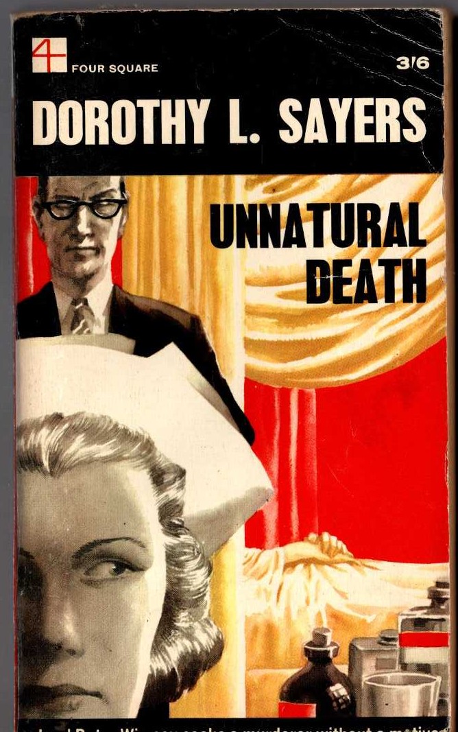 Dorothy L. Sayers  UNNATURAL DEATH front book cover image