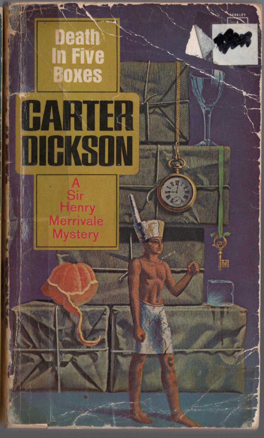 Carter Dickson  DEATH IN FIVE BOXES front book cover image
