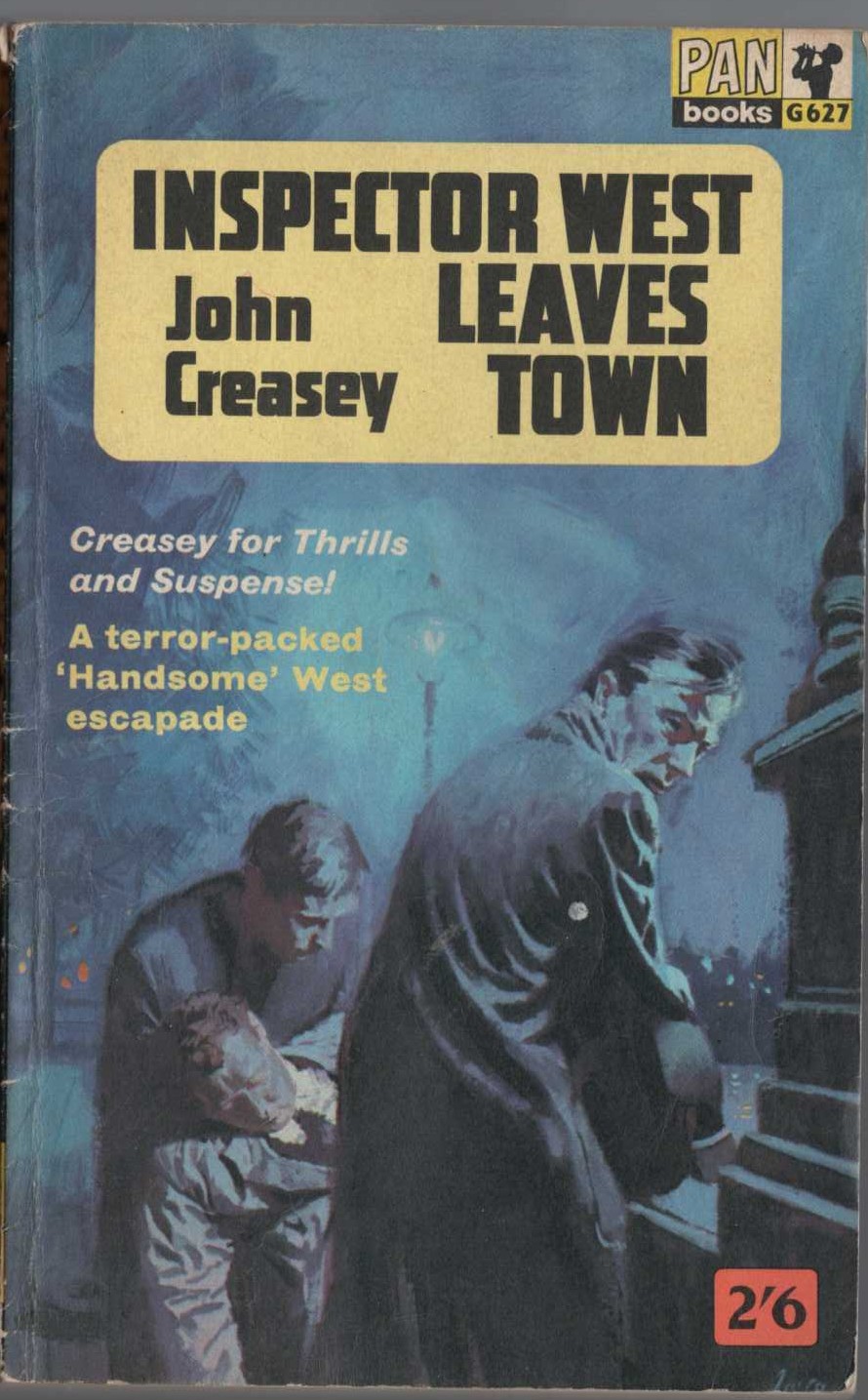 John Creasey  INSPECTOR WEST LEAVES TOWN front book cover image