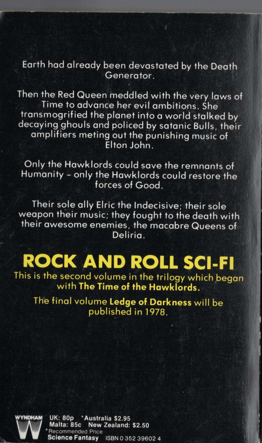 (Michael Butterworth) QUEENS OF DELIRIA magnified rear book cover image