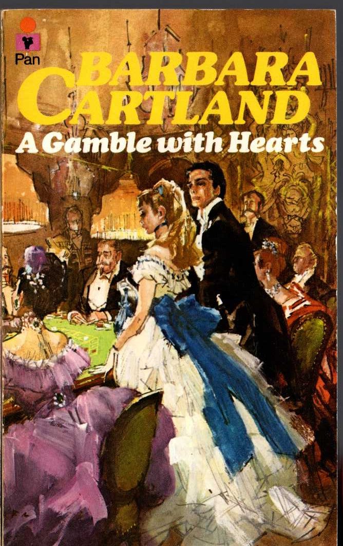 Barbara Cartland  A GAMBLE WITH HEARTS front book cover image