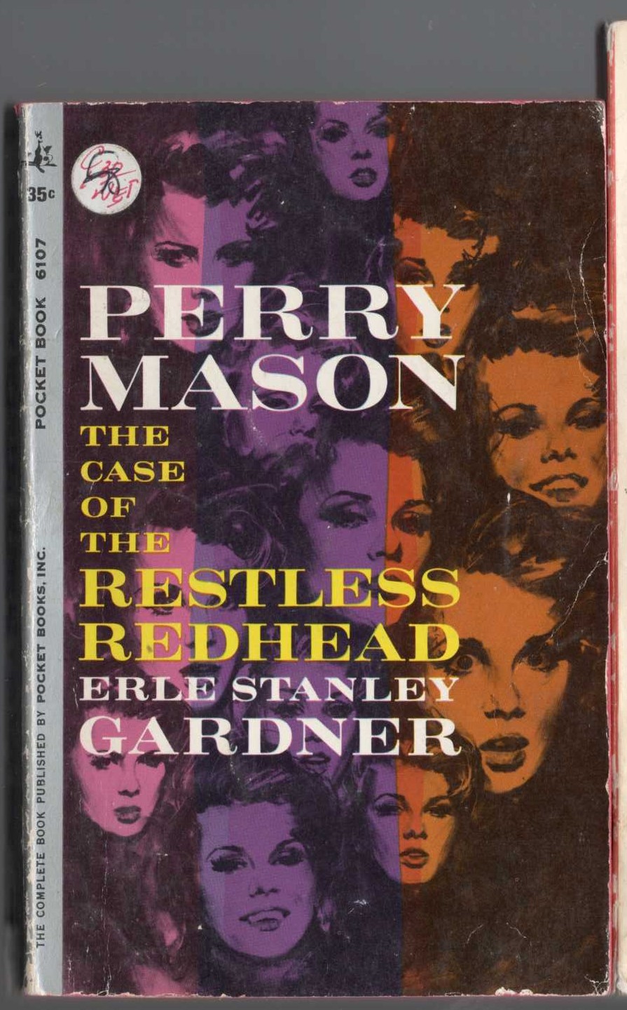 Erle Stanley Gardner  THE CASE OF THE RESTLESS REDHEAD front book cover image