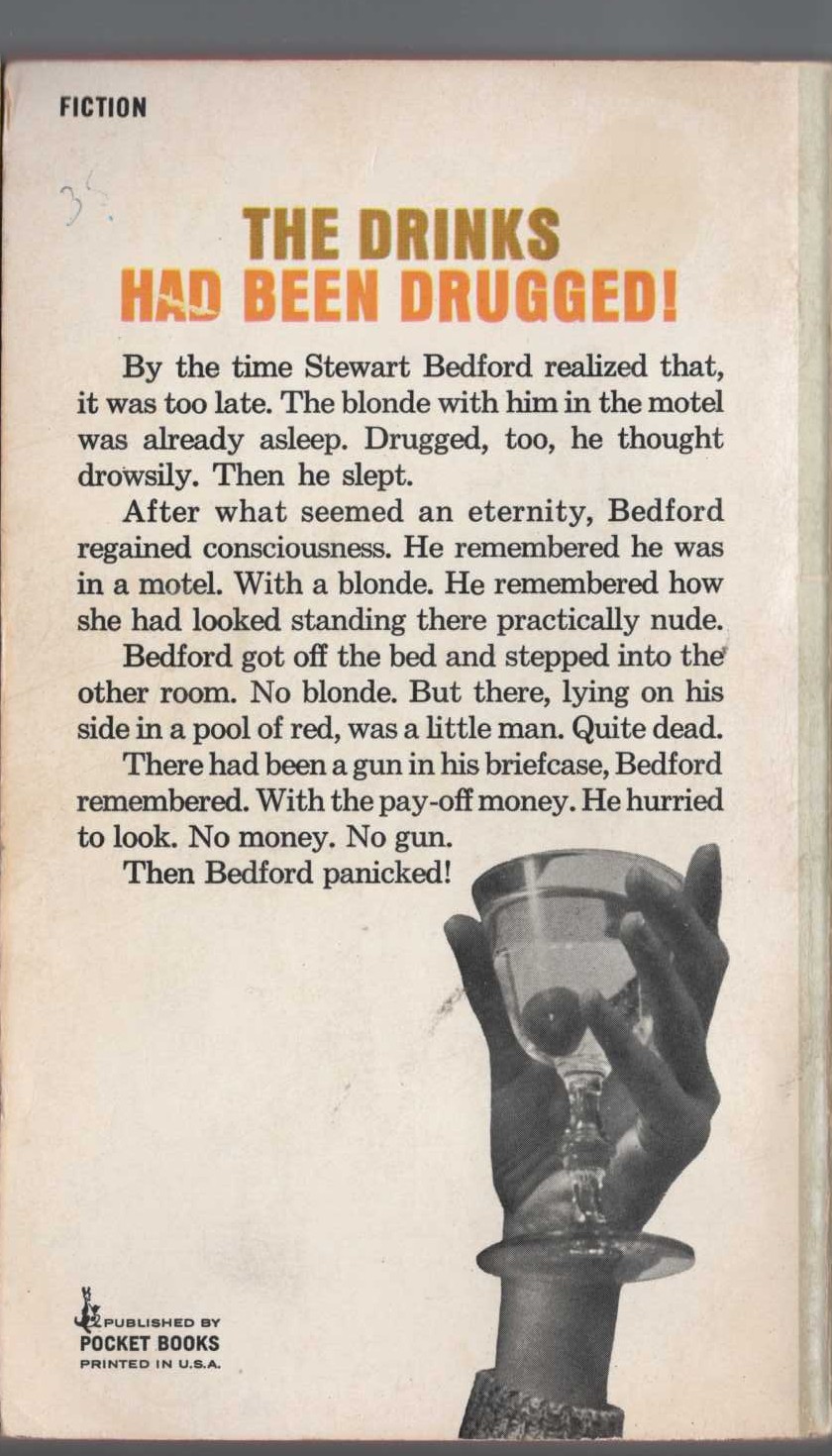 Erle Stanley Gardner  THE CASE OF THE GILDED LILY magnified rear book cover image