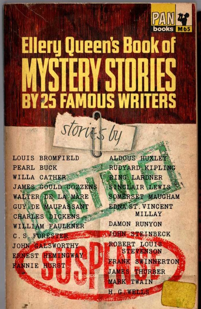 Ellery Queen (edit) ELLERY QUEEN'S BOOK OF MYSTERY STORIES by 25 Famous Writers front book cover image