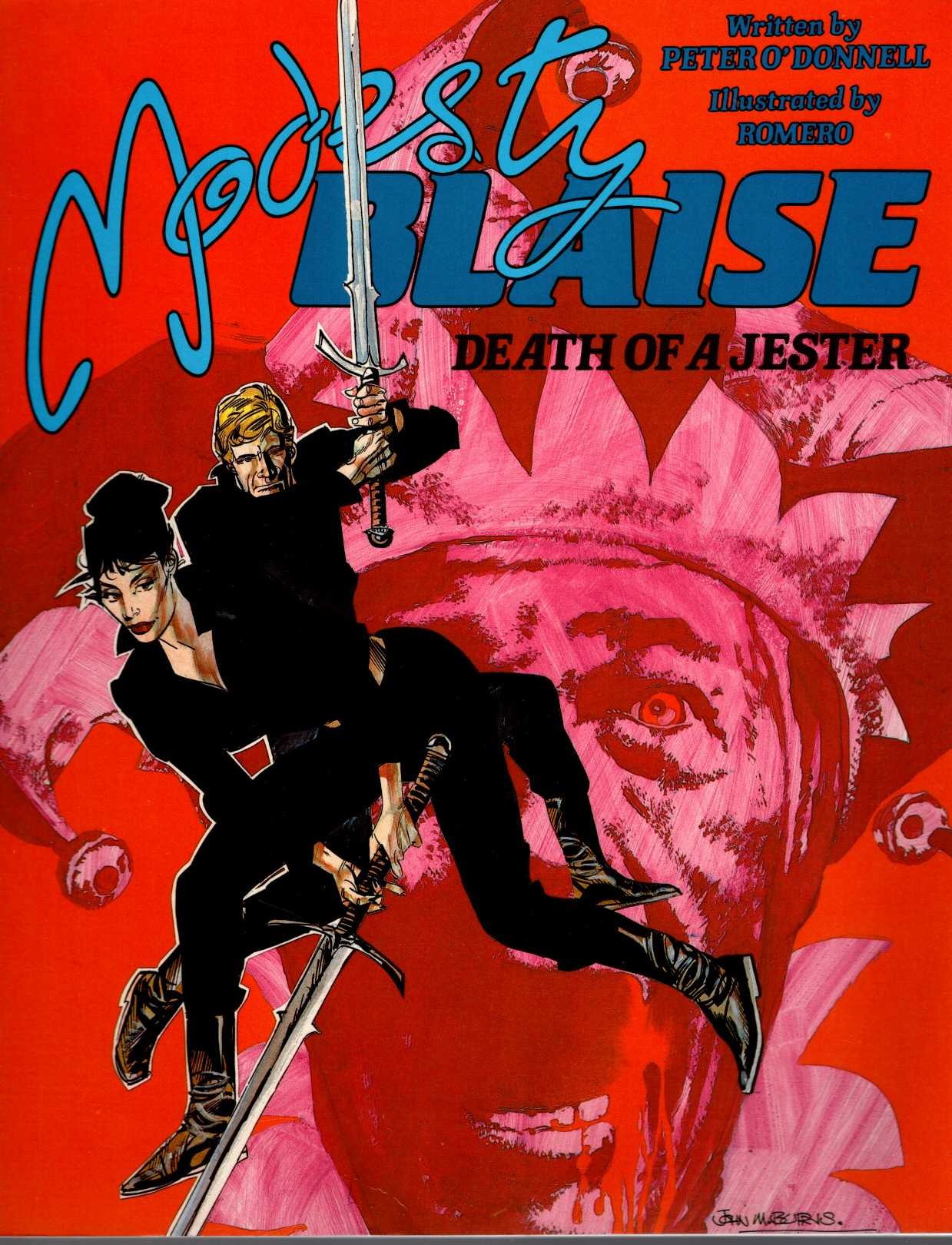 (Peter O'Donnell illustrated books) MODESTY BLAISE: DEATH OF A JESTER front book cover image