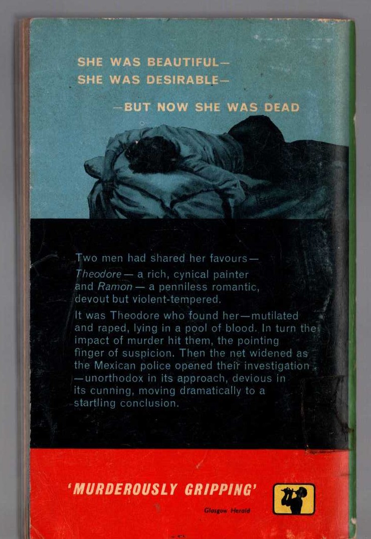 Patricia Highsmith  A GAME FOR THE LIVING magnified rear book cover image
