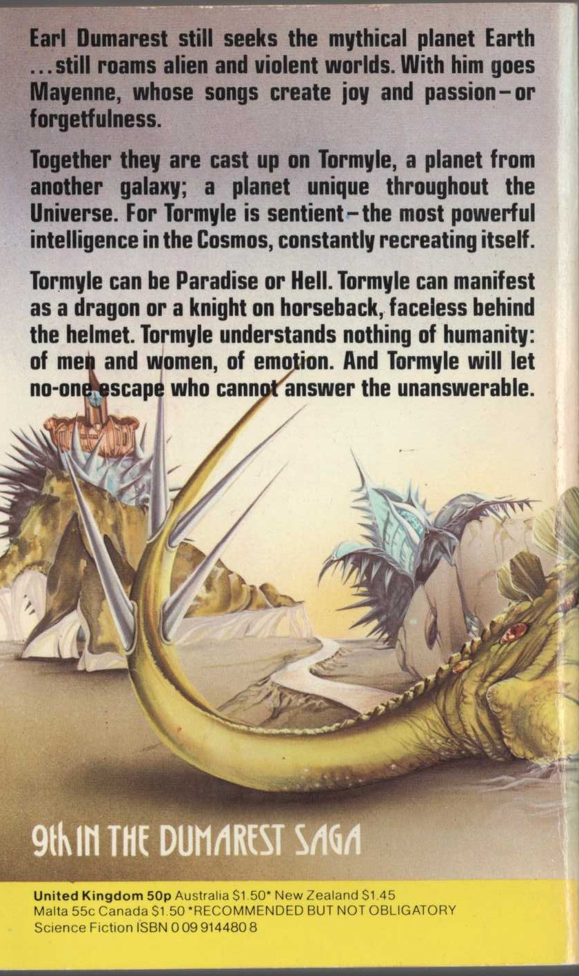 E.C. Tubb  MAYENNE magnified rear book cover image