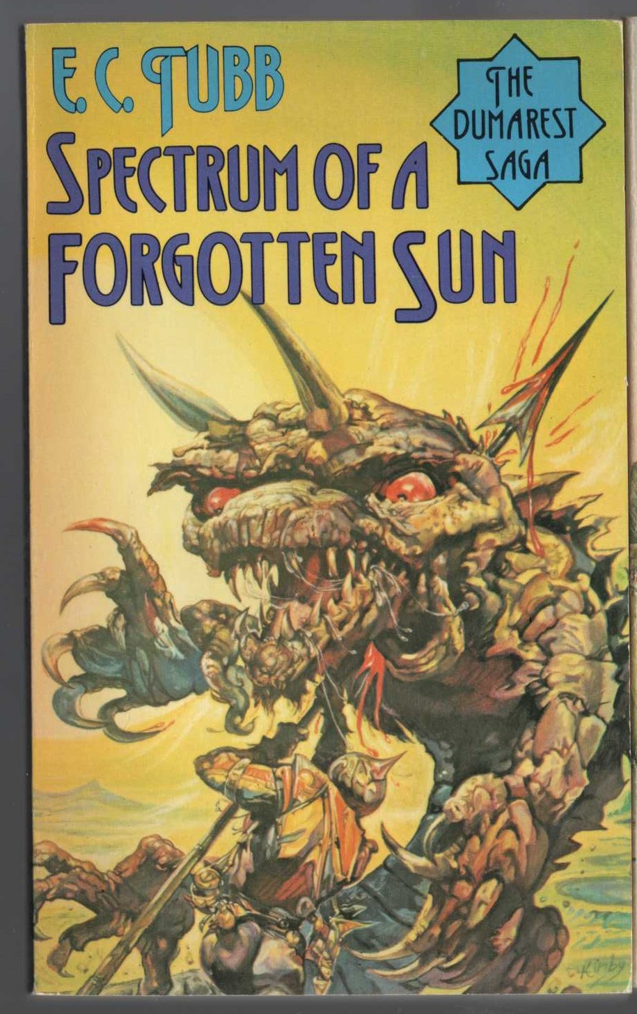 E.C. Tubb  SPECTRUM OF A FORGOTTEN SUN front book cover image