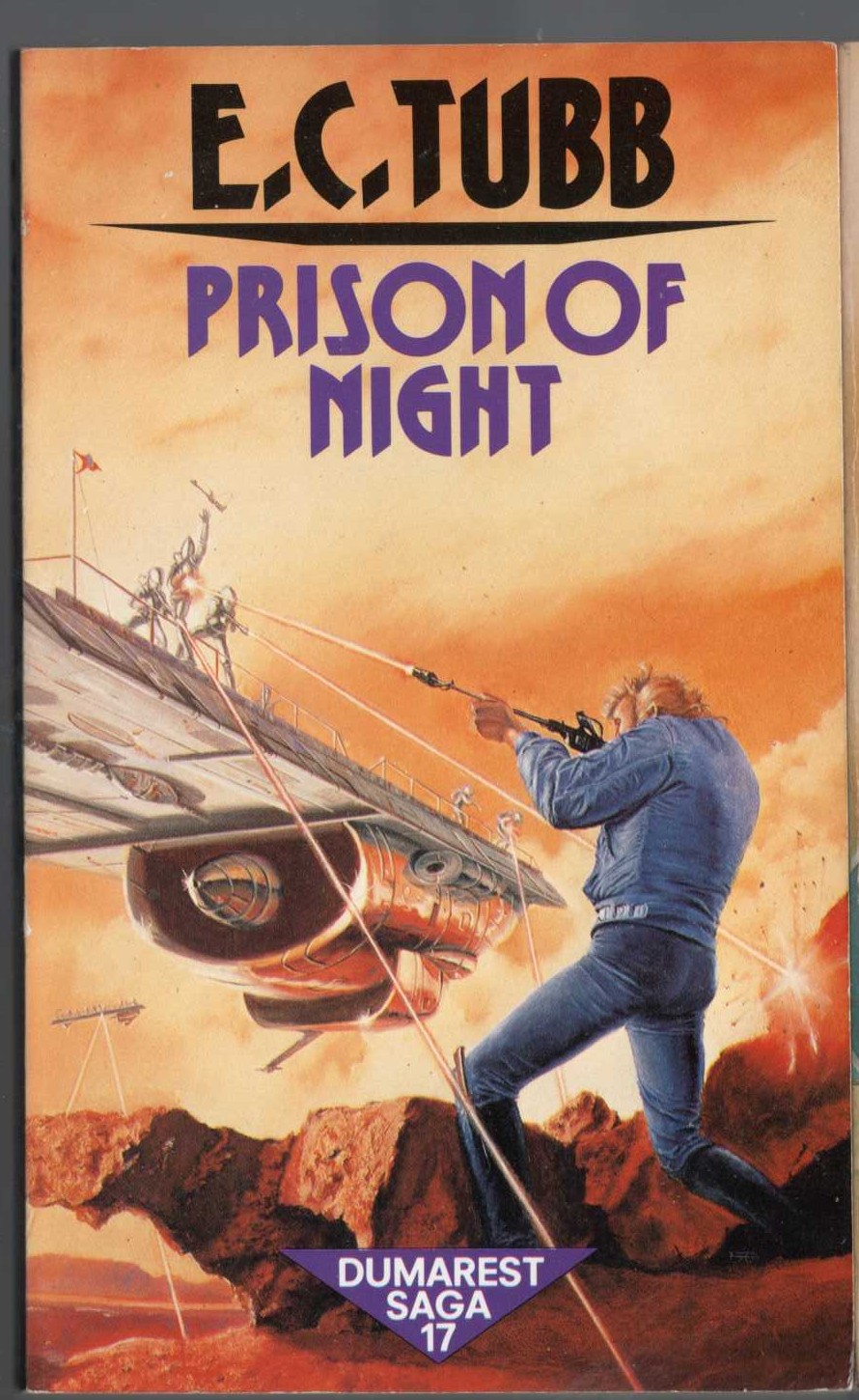 E.C. Tubb  PRISON OF NIGHT front book cover image