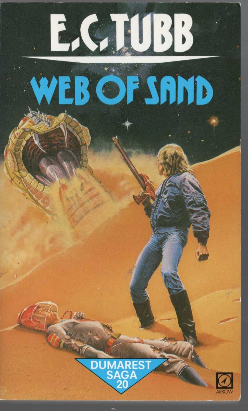 E.C. Tubb  WEB OF SAND front book cover image