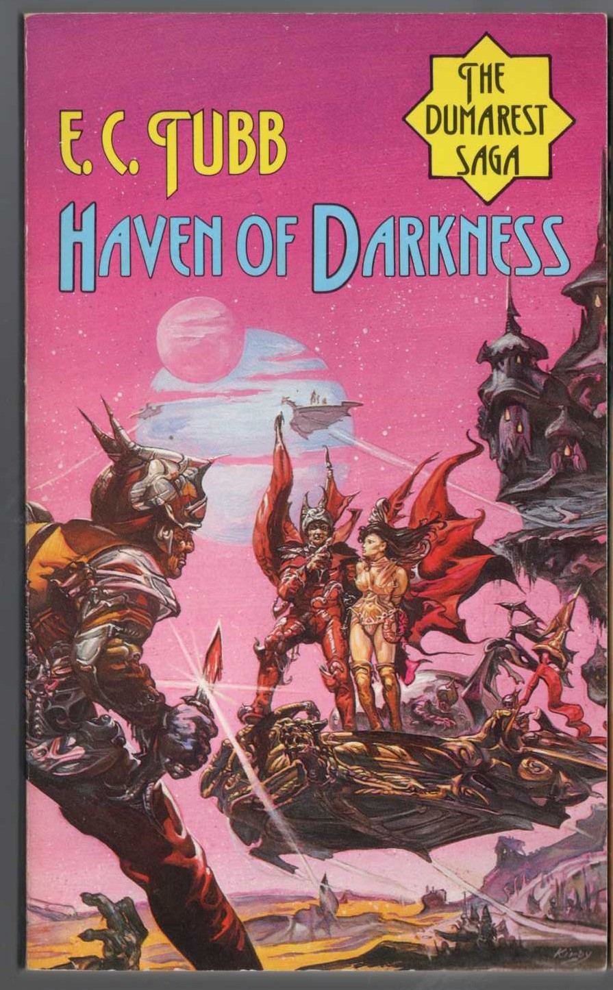 E.C. Tubb  HAVEN OF DARKNESS front book cover image