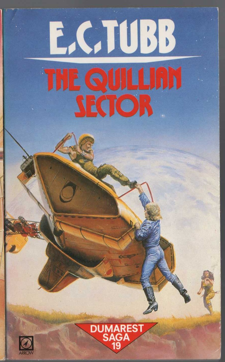 E.C. Tubb  THE QUILLIAN SECTOR front book cover image