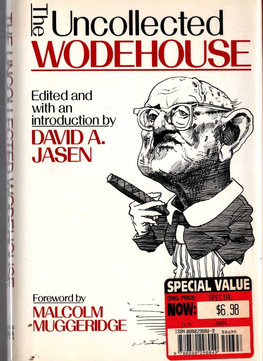 THE UNCOLLECTED WODEHOUSE front book cover image