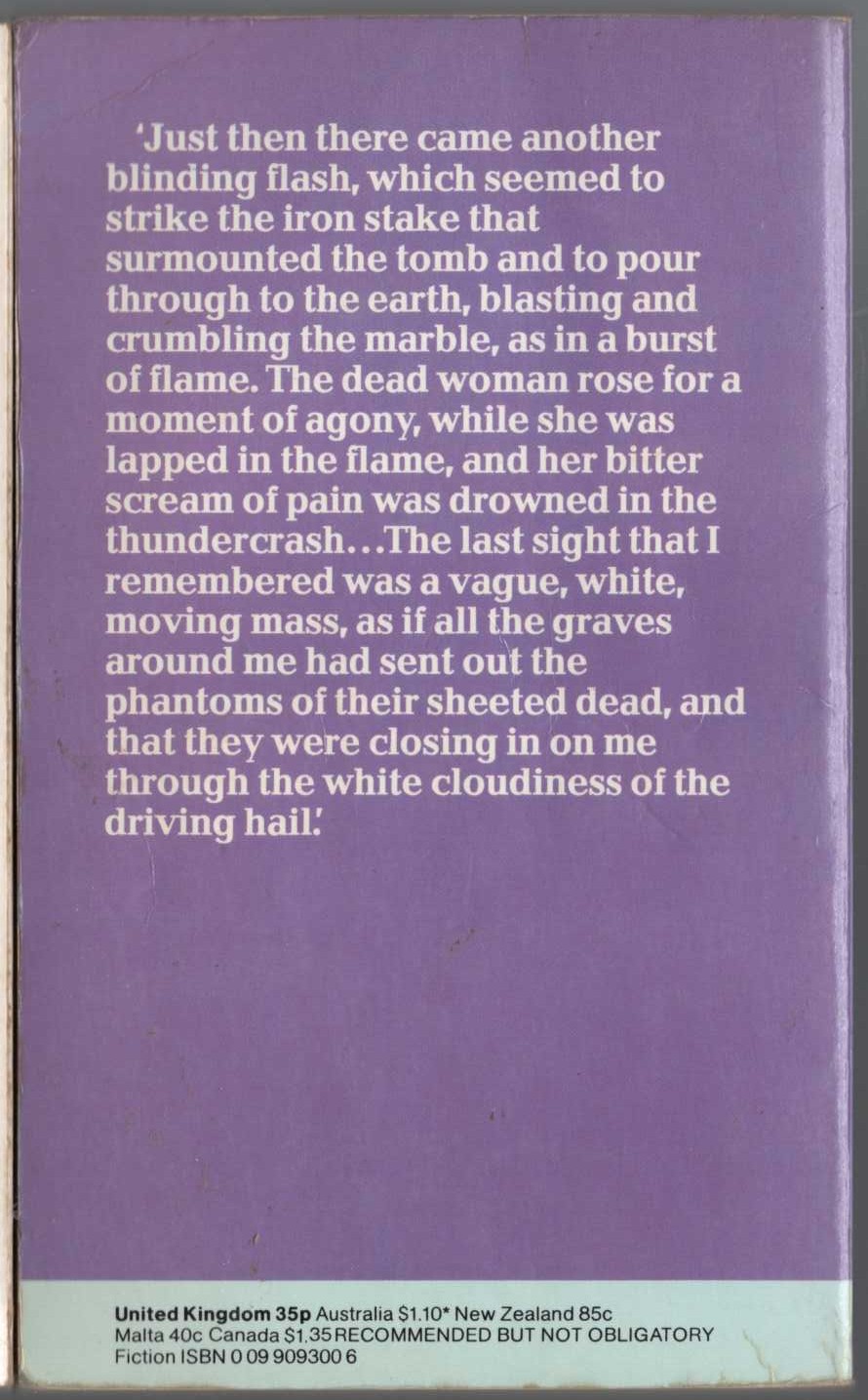 Bram Stoker  DRACULA'S GUEST magnified rear book cover image