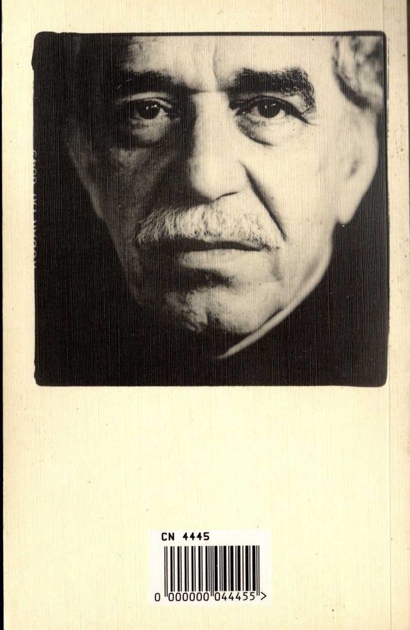 Gabriel Garcia Marquez  OF LOVE & OTHER DEMONS magnified rear book cover image