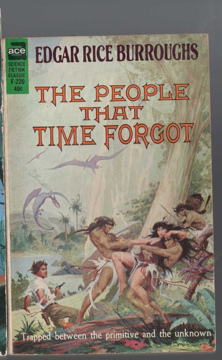 Edgar Rice Burroughs  THE PEOPLE THAT TIME FORGOT front book cover image