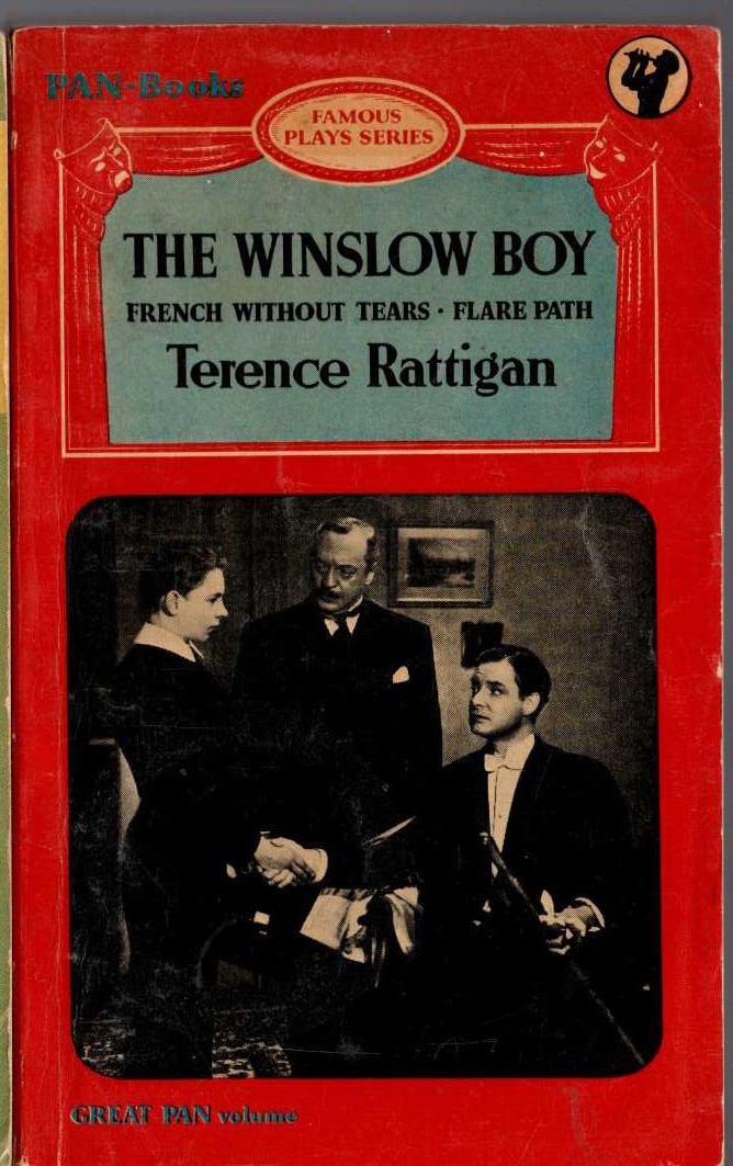 Terence Rattigan  THE WINDLOW BOY plus FRENCH WITHOUT TEARS plus FLARE PATH front book cover image
