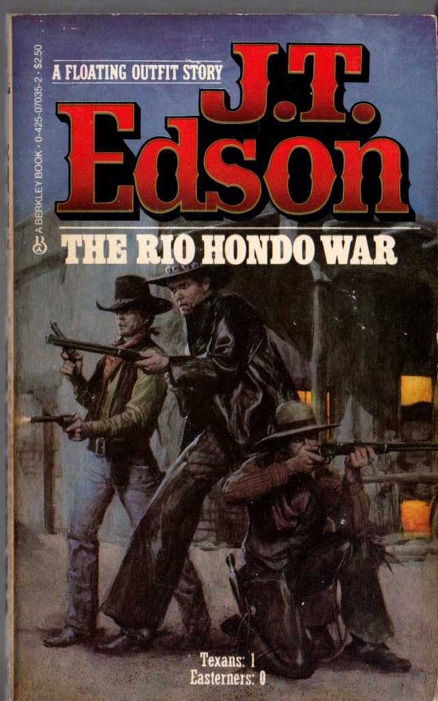J.T. Edson  THE RIO HONDO WAR front book cover image
