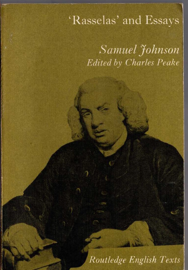 (Charles Peake edits) 'RASSELAS' AND ESSAYS - Samuel Johnson front book cover image