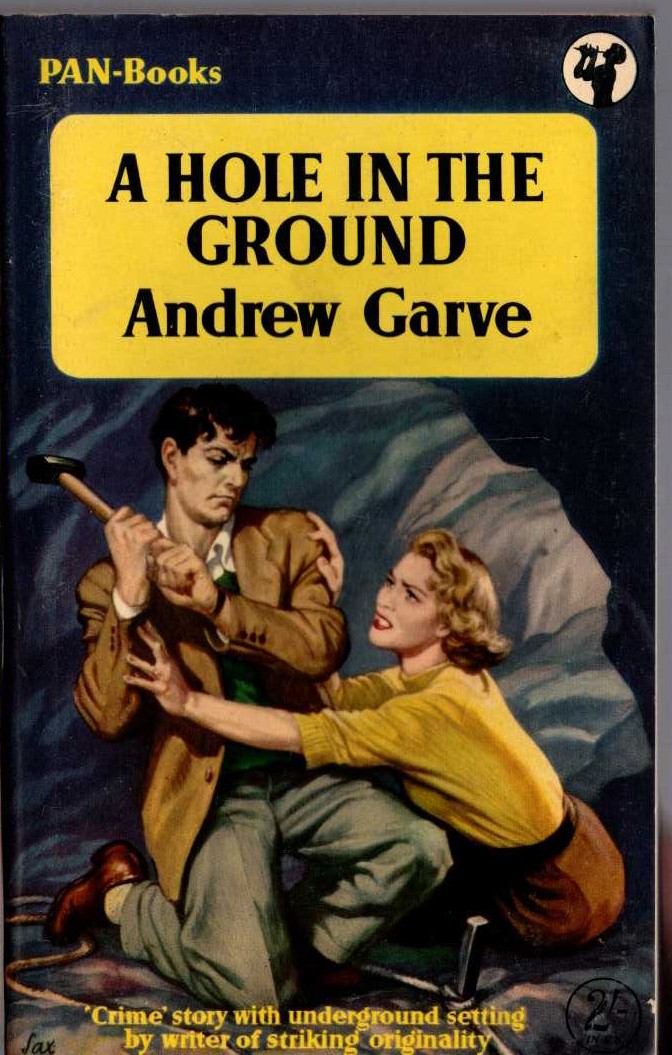 Andrew Garve  A HOLE IN THE GROUND front book cover image