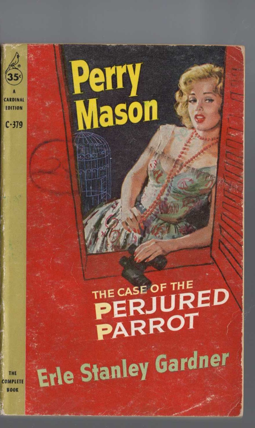 Erle Stanley Gardner  THE CASE OF THE PERJURED PARROT front book cover image