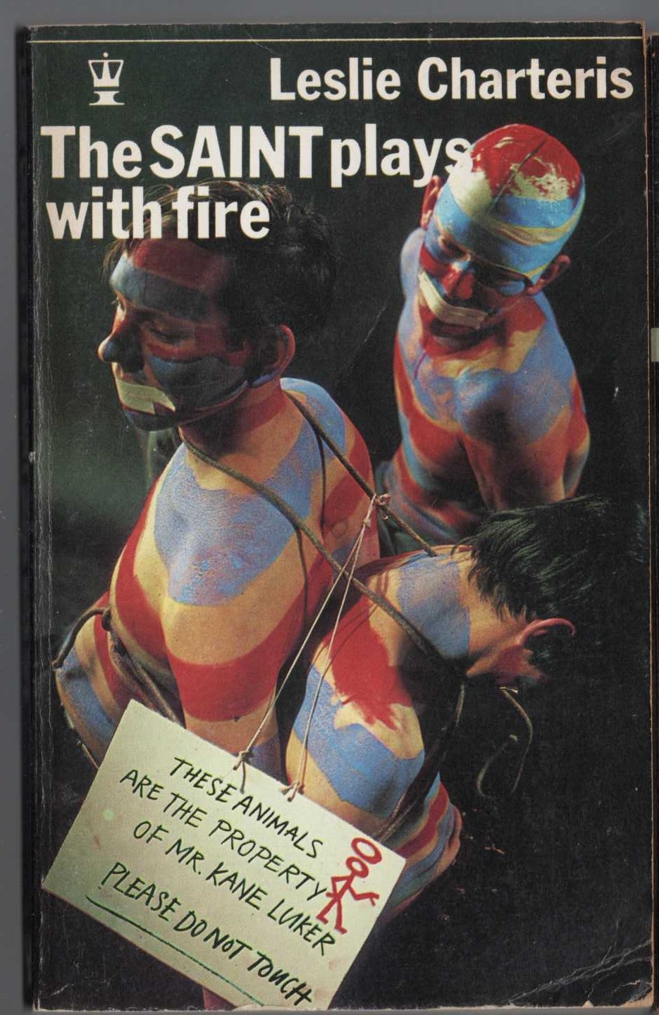 Leslie Charteris  THE SAINT PLAYS WITH FIRE front book cover image