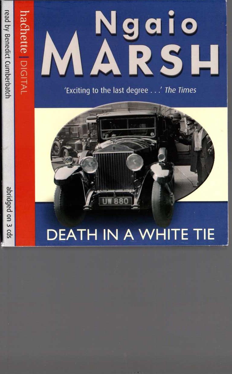 DEATH IN A WHITE TIE (read by Benedict Cumberbatch) front book cover image