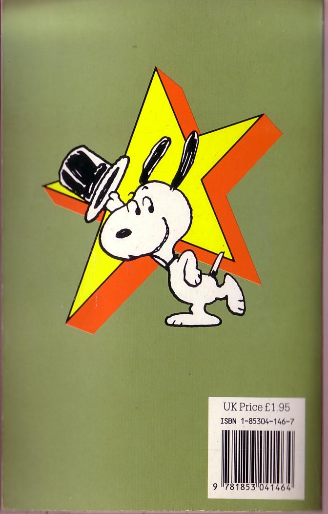 Charles M. Schulz  SNOOPY STARS IN THE PURSUIT OF PLEASURE magnified rear book cover image