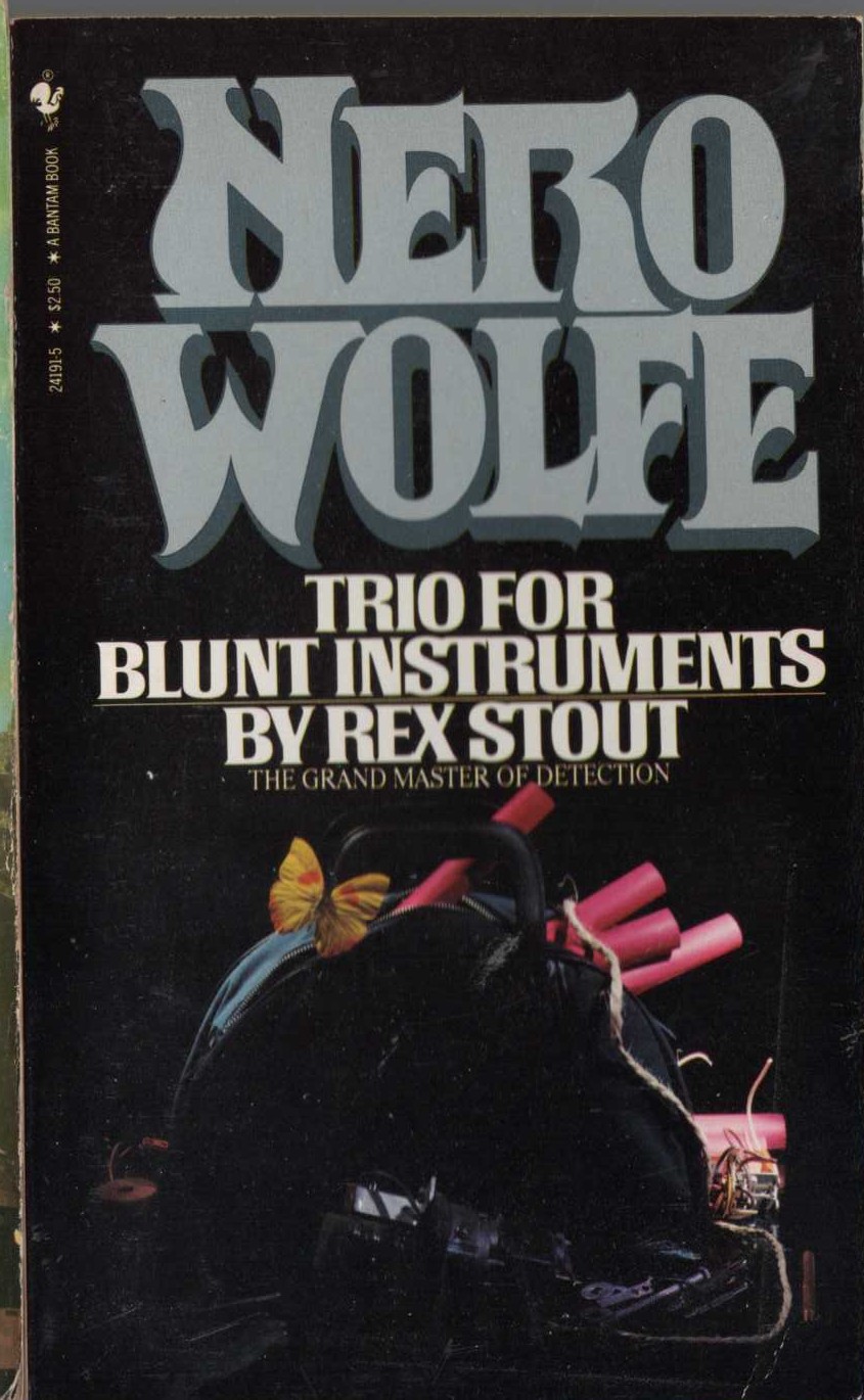 Rex Stout  TRIO FOR BLUNT INSTRUMENTS front book cover image