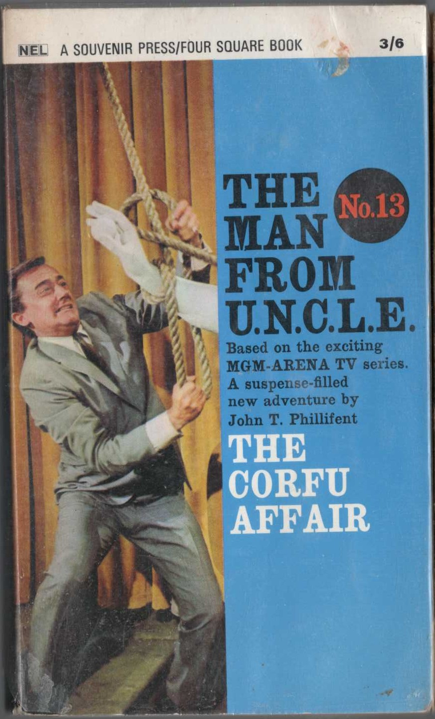 John T. Phillifent  THE MAN FROM U.N.C.L.E. No.13: THE CORFU AFFAIR front book cover image
