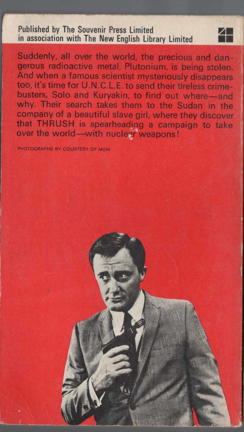 Peter Leslie  THE MAN FROM U.N.C.L.E. No.7: THE RADIOACTIVE CAMEL AFFAIR magnified rear book cover image