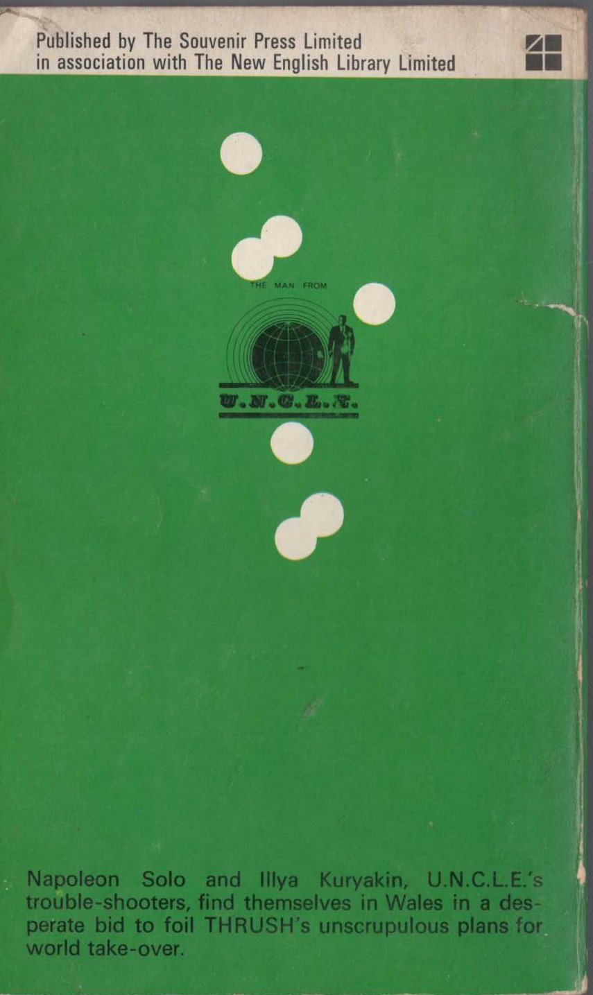 John Oram  THE MAN FROM U.N.C.L.E. (4): THE STONE-COLD IN THE MARKET AFFAIR magnified rear book cover image