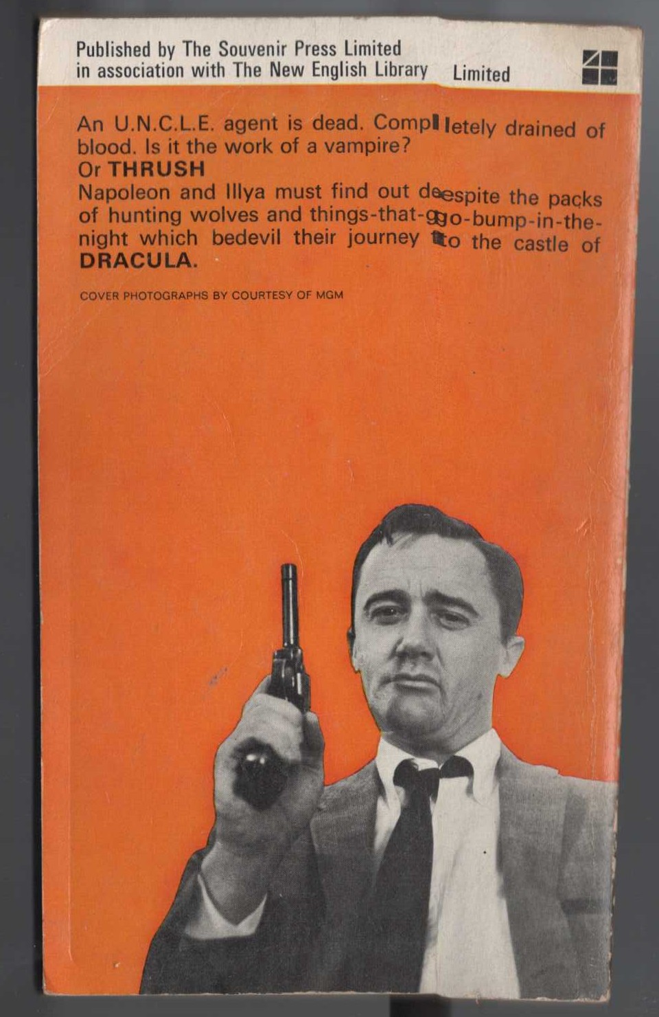 David McDaniel  THE MAN FROM U.N.C.L.E. No.9: THE VAMPIRE AFFAIR magnified rear book cover image