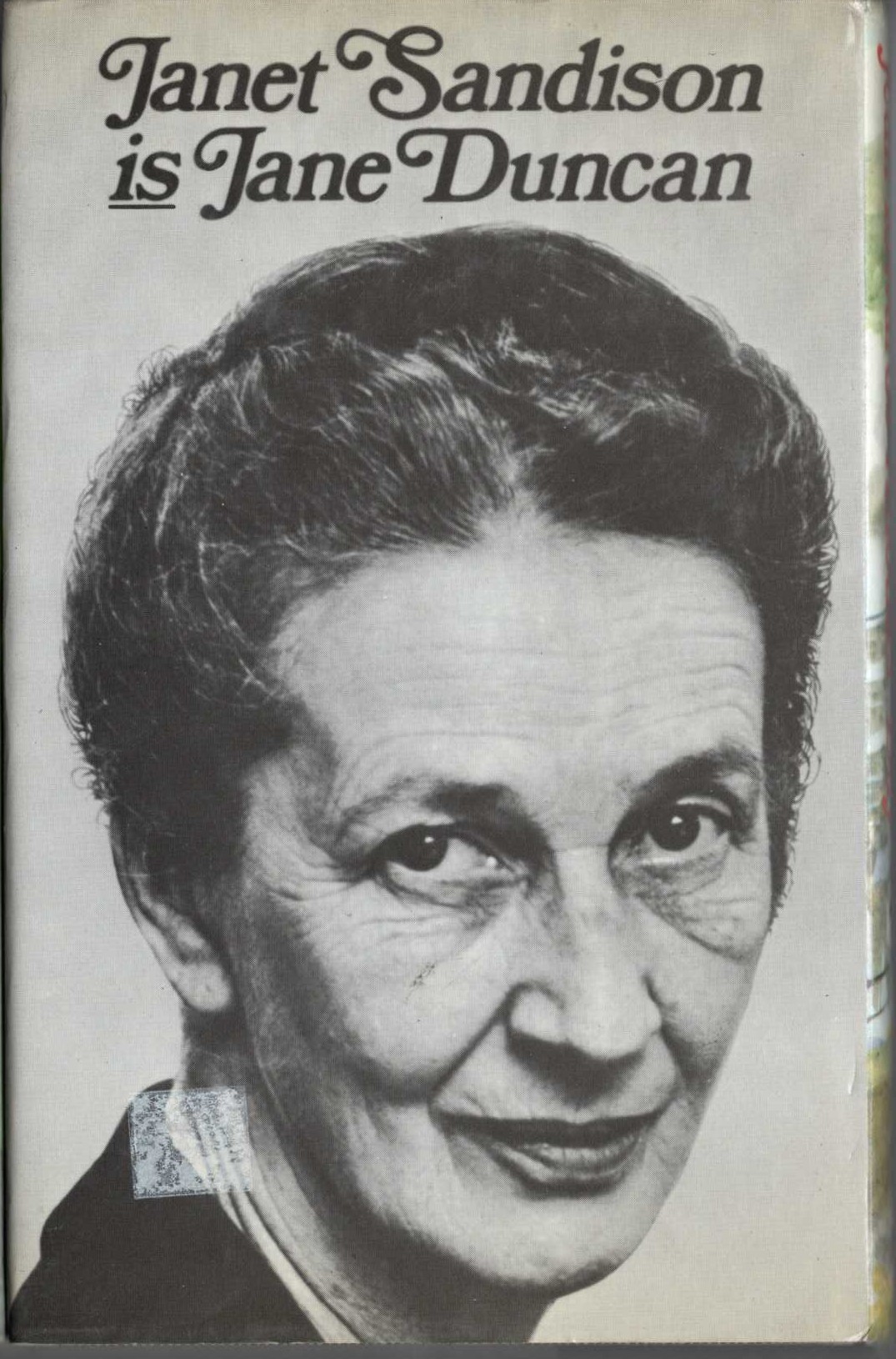 JEAN TOWARDS ANOTHER DAY magnified rear book cover image