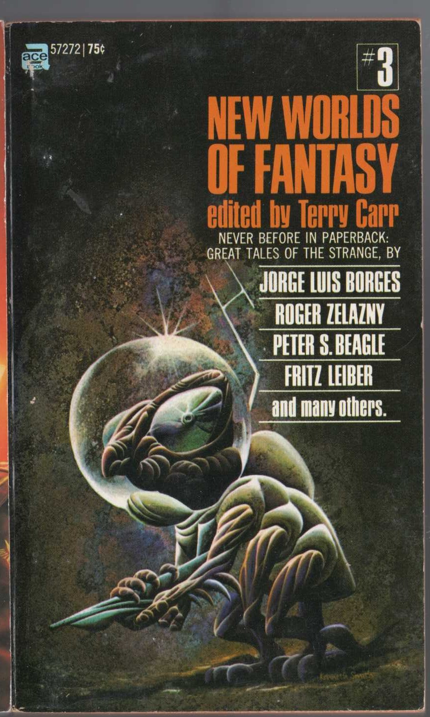 Terry Carr (edits) NEW WORLDS OF FANTASY #3 front book cover image