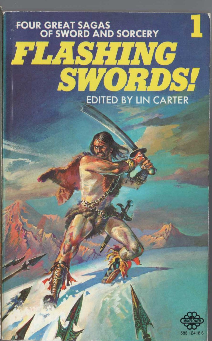 Lin Carter (edits) FLASHING SWORDS #1 front book cover image