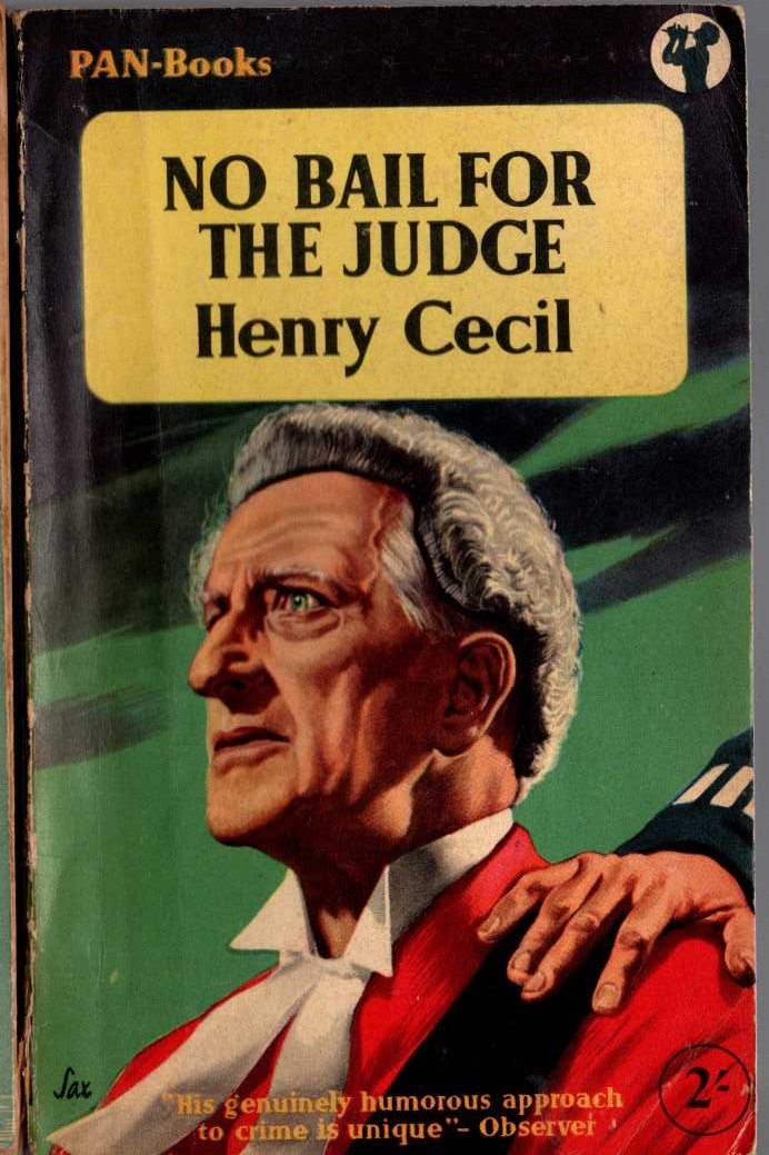 Henry Cecil  NO BAIL FOR THE JUDGE front book cover image
