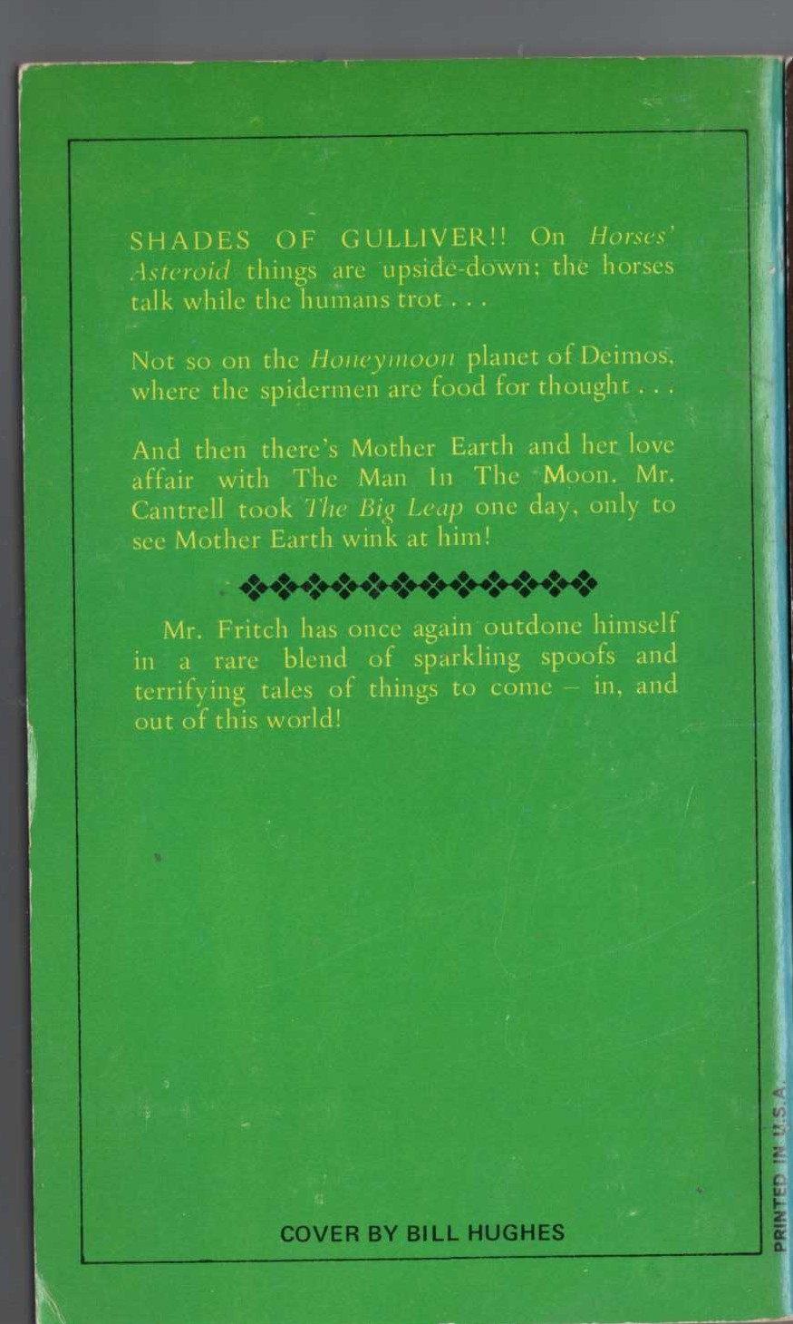 Charles E. Fritch  HORSES' ASTEROID magnified rear book cover image