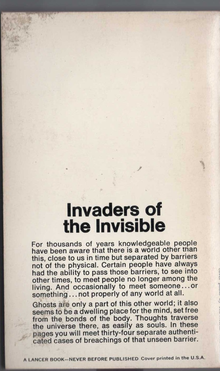 Pauline Saltzman  GHOSTS AND OTHER STRANGERS magnified rear book cover image