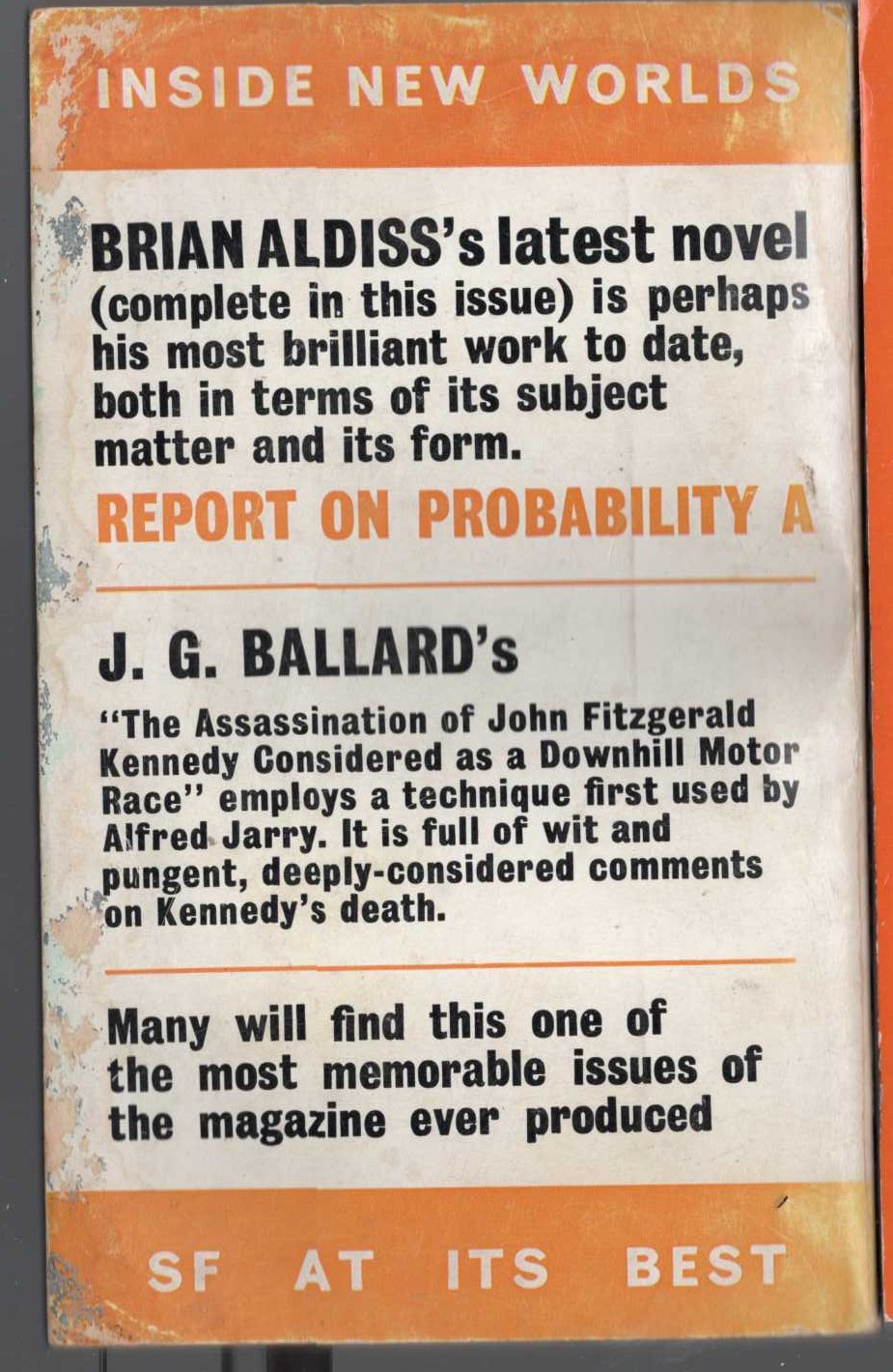 Various   NEW WORLDS SF 171 magnified rear book cover image