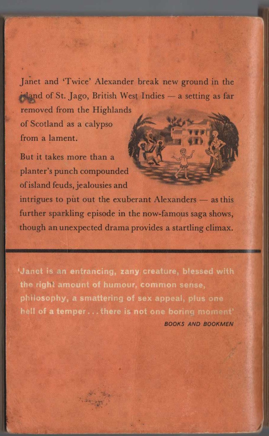 Jane Duncan  MY FRIEND SANDY magnified rear book cover image