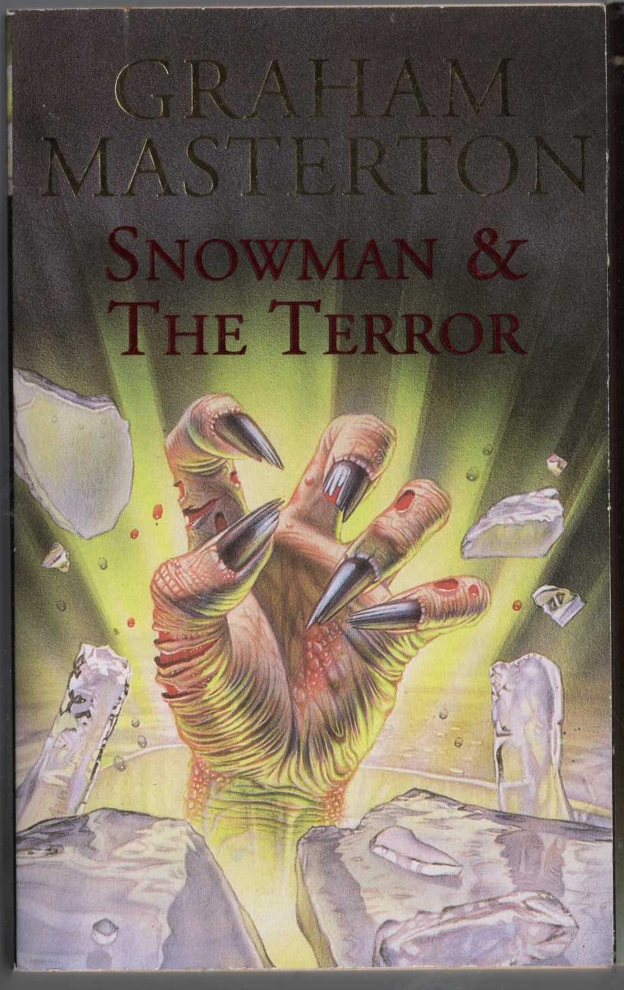 Graham Masterton  SNOWMAN & THE TERROR front book cover image