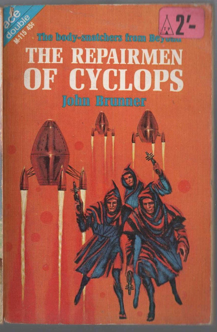 John Brunner  THE REPAIRMEN OF CYCLOPS / ENIGMA FROM TANTALUS front book cover image