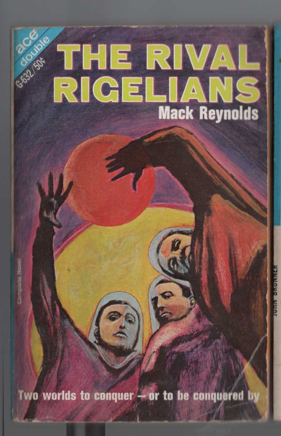 NEBULA ALERT / THE RIVAL RIGELIANS magnified rear book cover image
