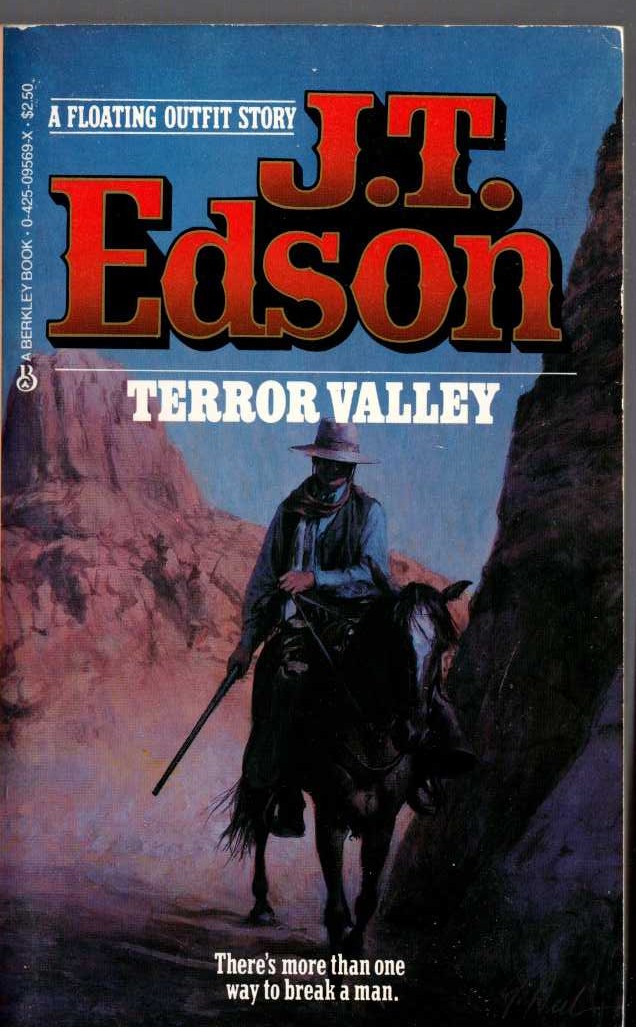 J.T. Edson  TERROR VALLEY front book cover image