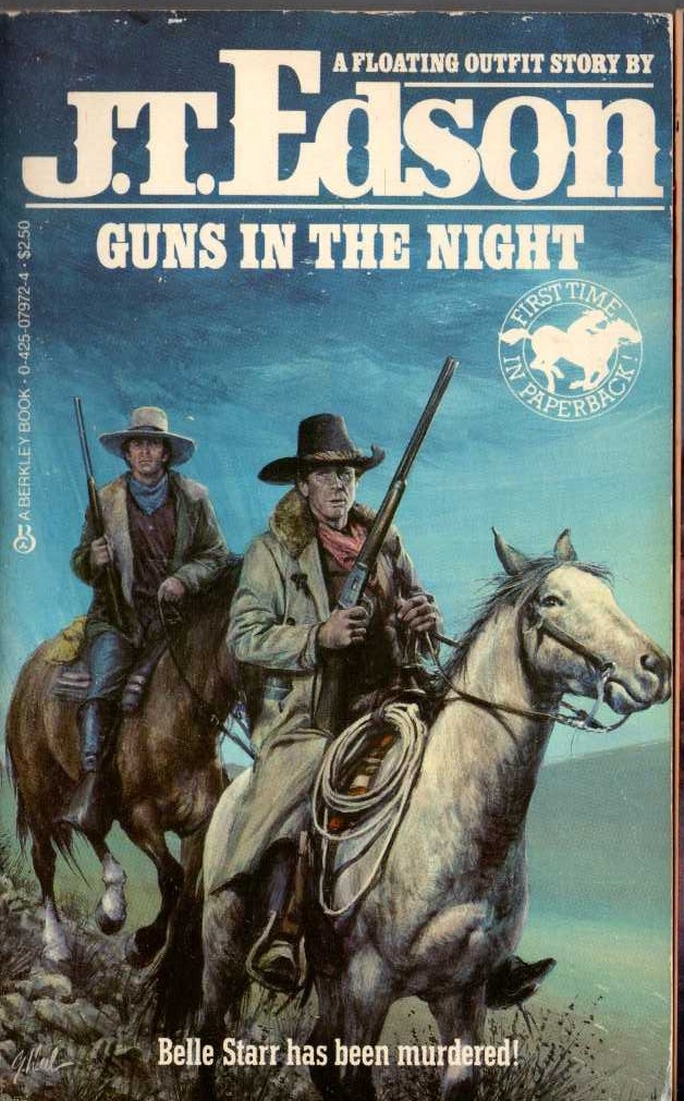 J.T. Edson  GUNS IN THE NIGHT front book cover image