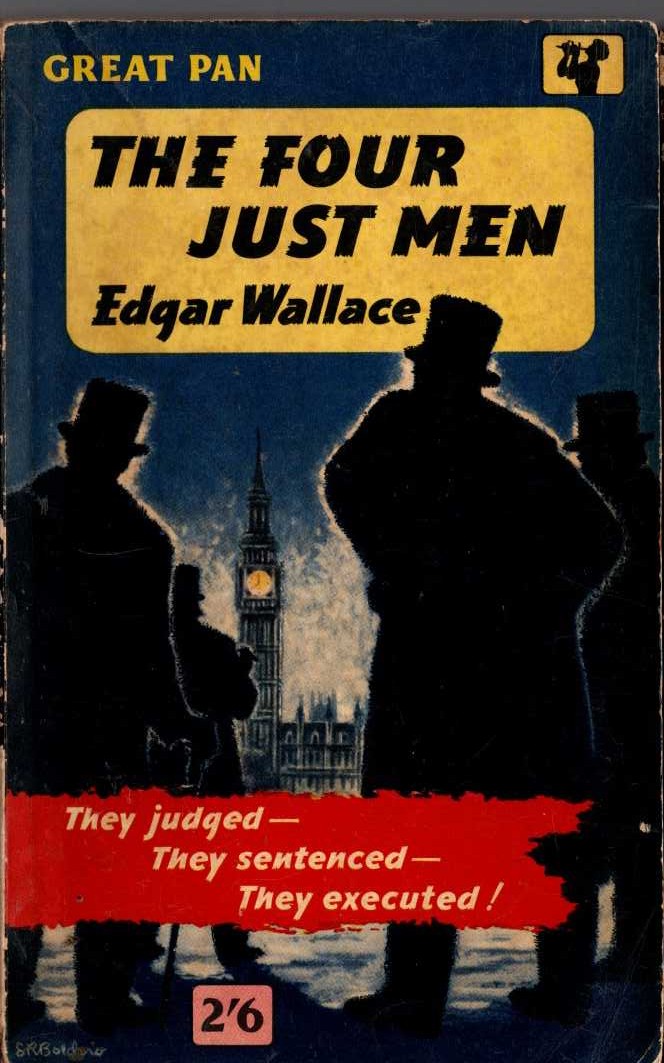 Edgar Wallace  THE FOUR JUST MEN front book cover image
