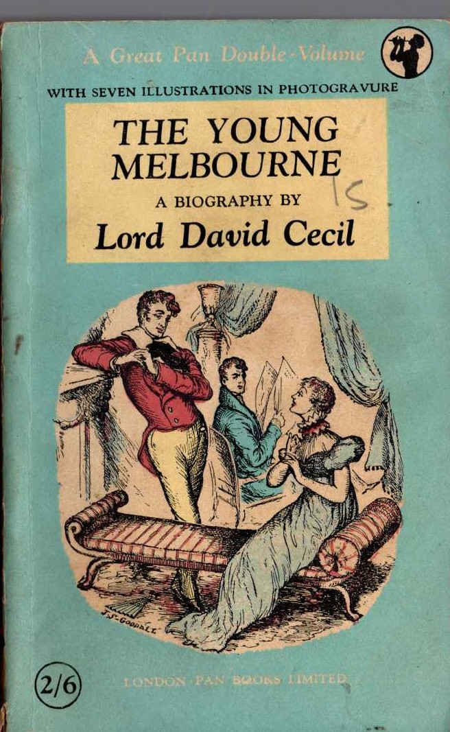 Lord David Cecil  THE YOUNG MELBOURNE front book cover image