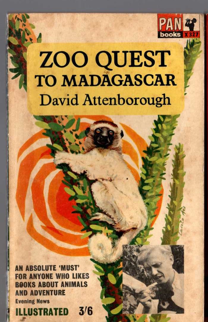 David Attenborough  ZOO QUEST TO MADAGASCAR front book cover image