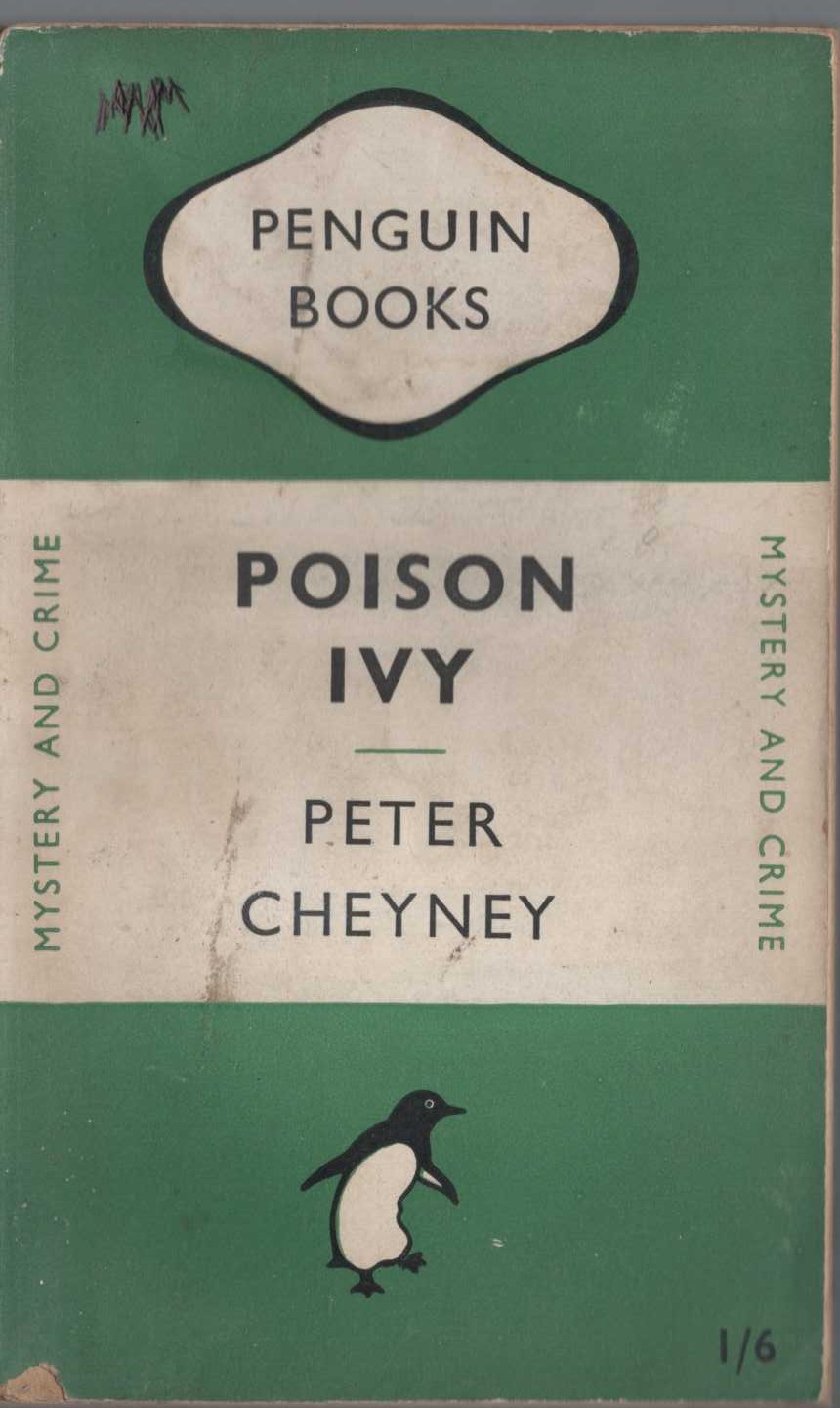 Peter Cheyney  POISON IVY front book cover image